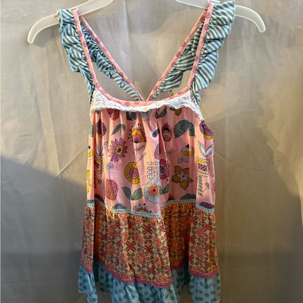 Matilda Jane Pink and Green Patterned Dress